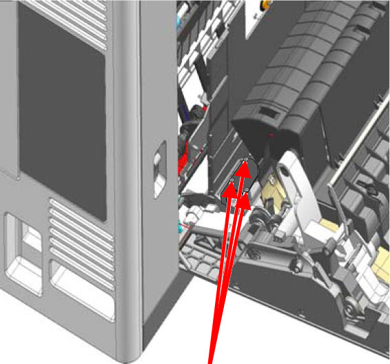The printer displays an intermittent 231.03 paper jam | Lexmark X792